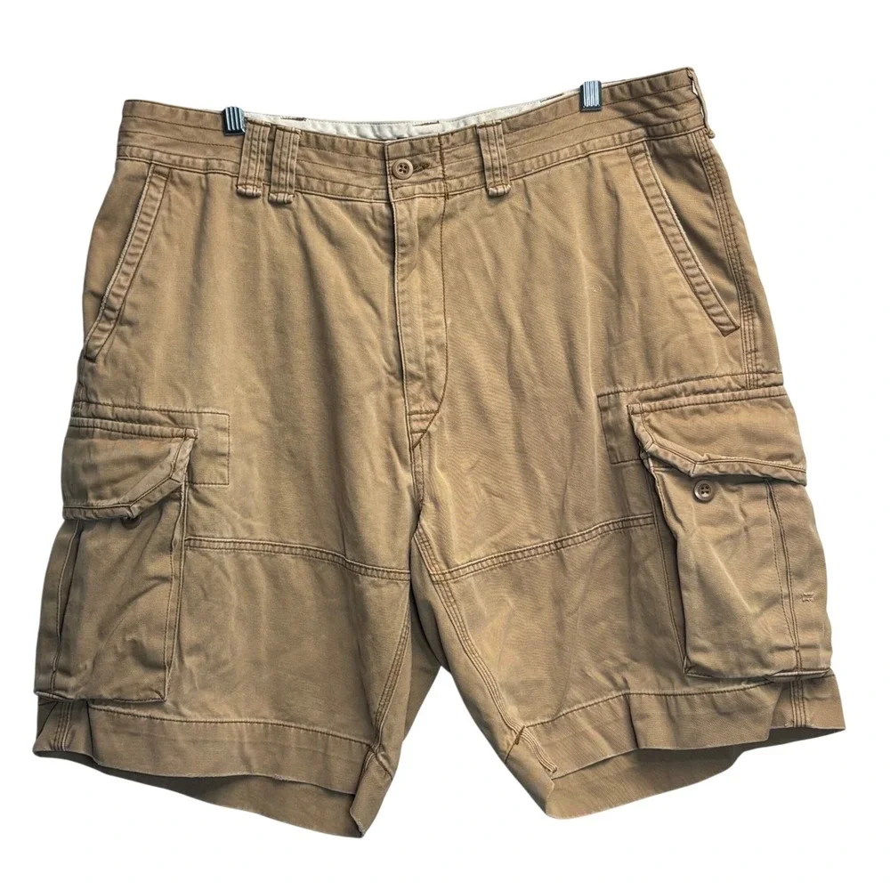 Polo Ralph Lauren Cargo Shorts Mens 38 Khaki Preppy Gorpcore Heritage Utility